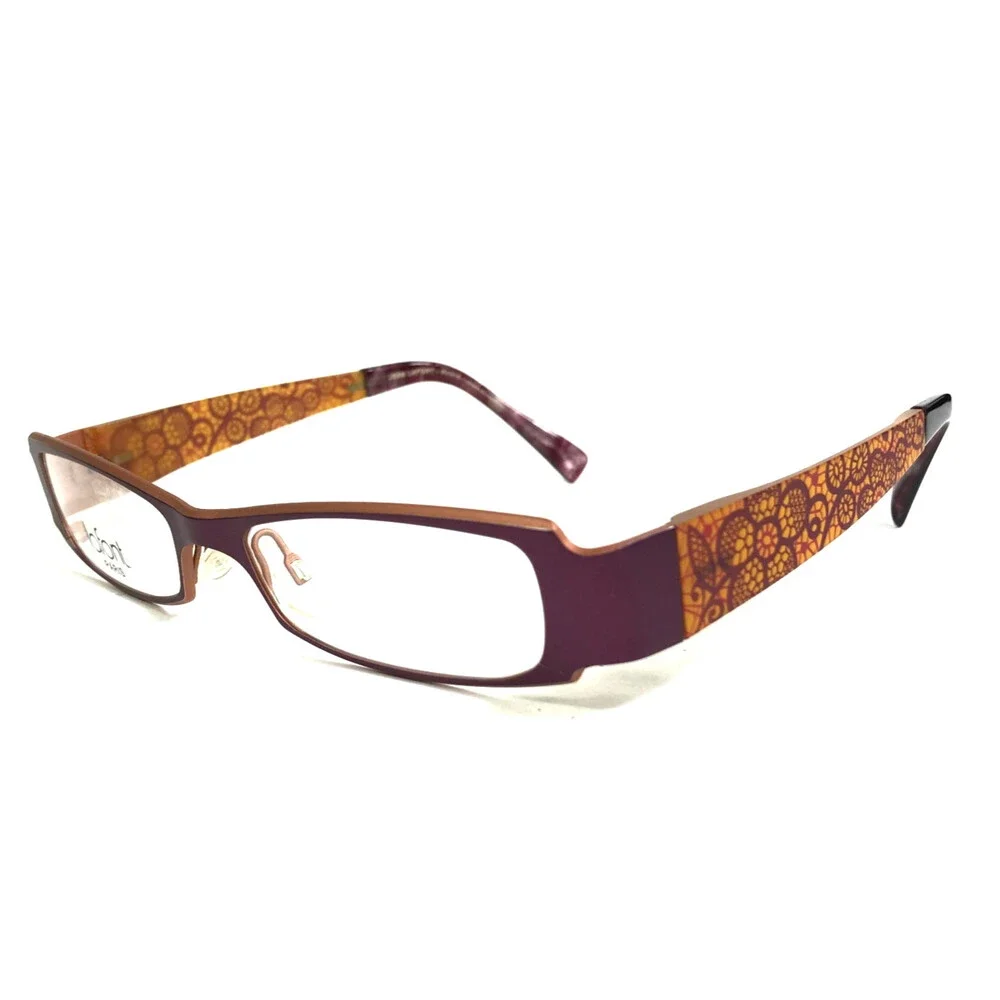 Jean Lafont Eyeglasses Frames ATMOSPHERE 671 Matte Purple Orange 50-17-135